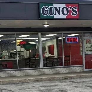 the front of a restaurant