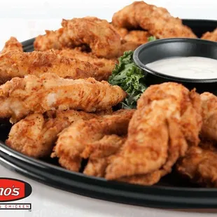 Hand breaded chicken tenders!