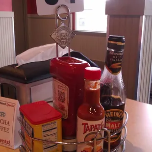 Condiments on every table
