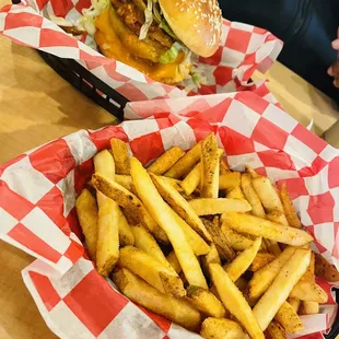 Firehouse Burger &amp; Old Bay Fries