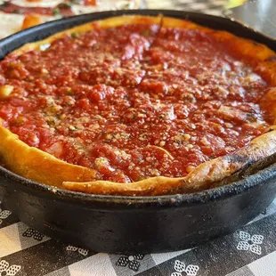 Sausage and onion deep dish