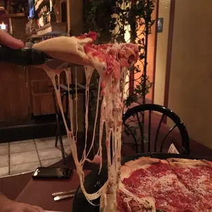 Cheesy Deep Dish Pizza!