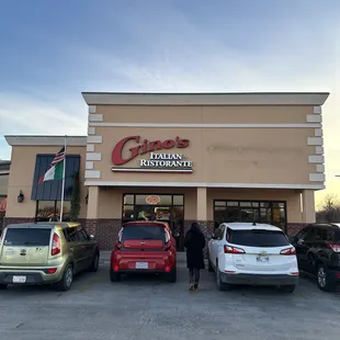 the front of the restaurant