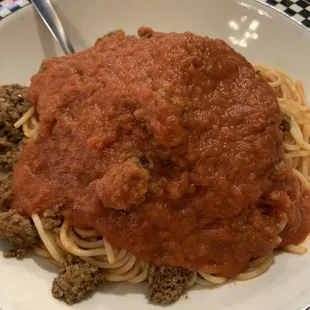 Spaghetti with meat sauce