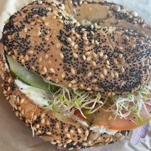 Morning Special bagel sandwich