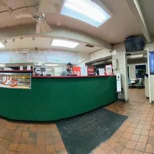 the interior of the restaurant