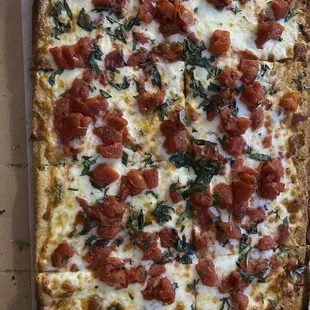 I specifically asked for NO BASIL. It seriously makes me vomit!! This a $22.00 pizza that I cannot eat!