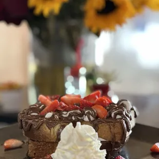 waffles, food