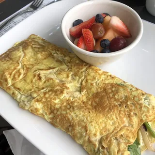 Spinach Feta omelet