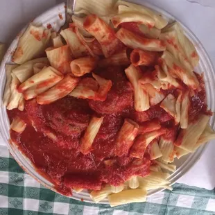 Rigatoni? Ummmm, really? This was how it was presented.