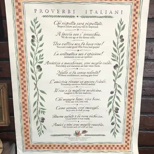 Proverbi Italiani - molta importante