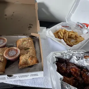 a variety of food items