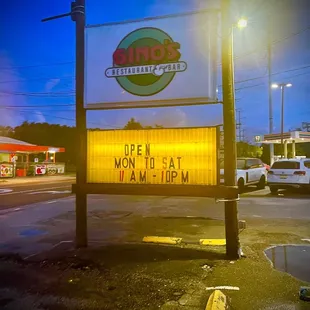 Closed on Sundays.