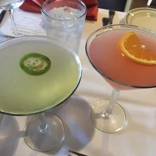 The Blood Orange martini, and the Piña Jalepeño Tequila martini! This place has the best happy hour for real.