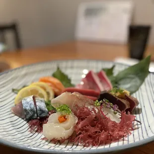 a plate of food on a table