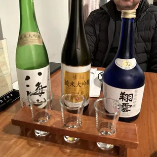 Daijingo sake flight