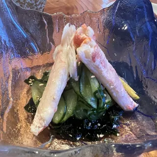 Sunomono with red crab