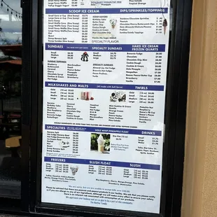 Menu as of 2/9/24