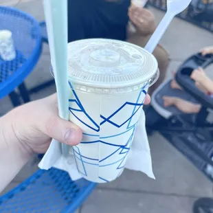 Small butterfinger milkshake