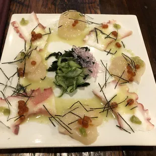 Octopus &amp; Scallop Carpaccio