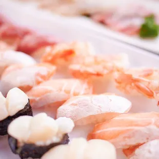 sashimi, sushi, sushi and sashimi, food