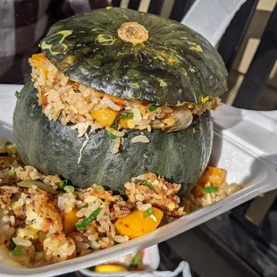 Pumpkin fried rice