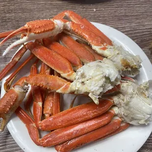 This is what the snow crab legs looked like 26 days ago.