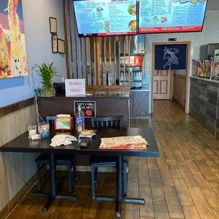 The inside of the restaurant