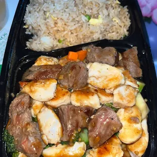 chicken &amp; steak hibachi