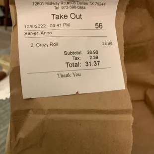 This was my order today.