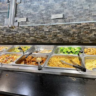 Chinese food selections