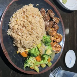 Hibachi steak and shrimp