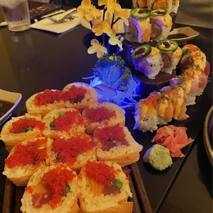sushi and sashimi, sushi, sashimi, food