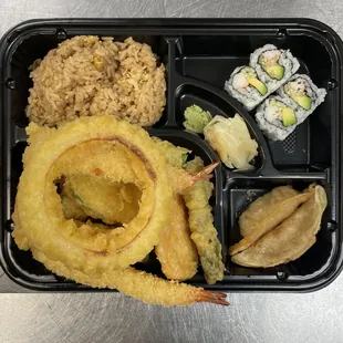 Shrimp and Veggies Tempura Bento