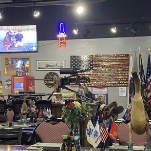 Military Memorabilia all radium the restaurant