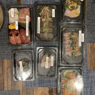 Omakase (tasting menu) to go