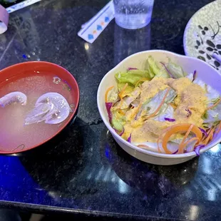 Miso Soup and House Salad