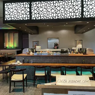 The bar area