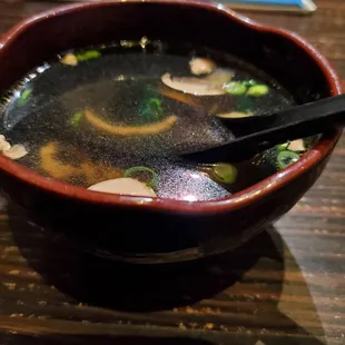 Miso soup.