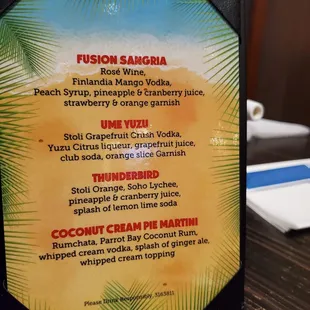 I will be back for that coconut cream pie Martini.