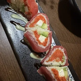 Most amazing roll ever w/ soy paper