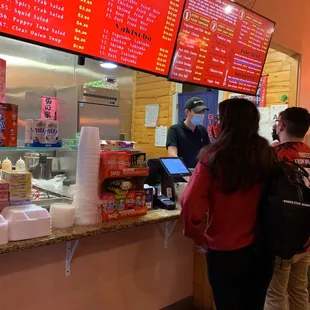 people ordering food