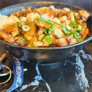 Chicken Teriyaki over white rice