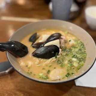 Spicy seafood ramen