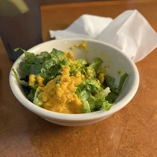 Salad - priced wrong on menu. Literally lettuce and dressing