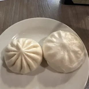 BBQ Pork Bun, no paper on the bottom = a bit soggy