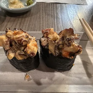 Spicy Octopus Sushi