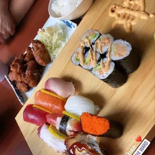 sushi, sashimi, food, sushi and sashimi
