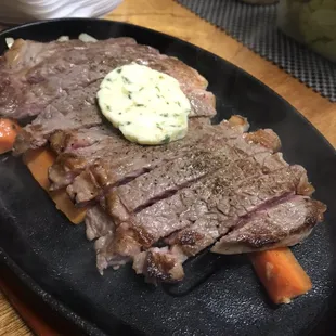 Dry Aged Ribeye Sizzling Steak