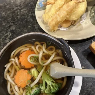 Shrimp Yakisoba or Tempura Shrimp Udon